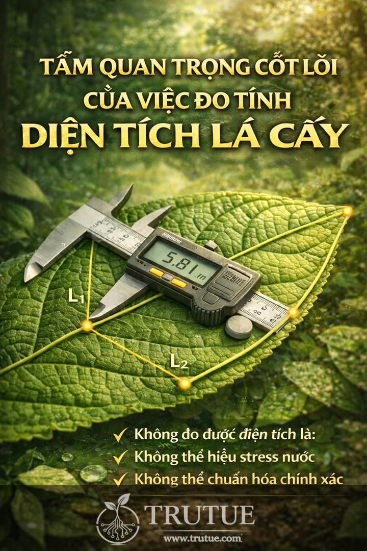 Đo tính tính diện tích bề mặt lá cây
