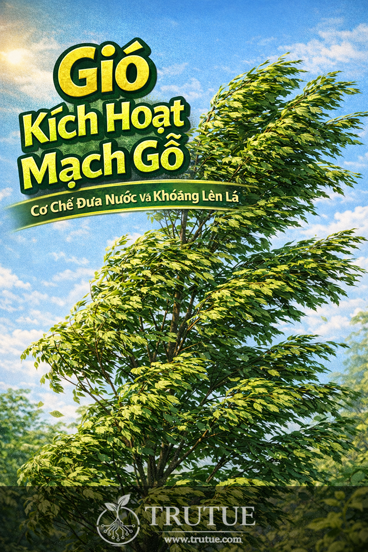 Gió Kích Hoạt Mạch Gỗ – Cơ Chế Đưa Nước Và Khoáng Lên Lá