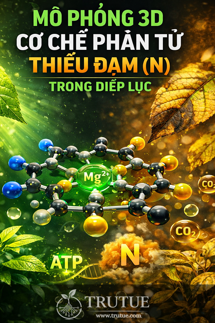 MÔ PHỎNG 3D CƠ CHẾ PHÂN TỬ THIẾU ĐẠM (N) TRONG DIỆP LỤC