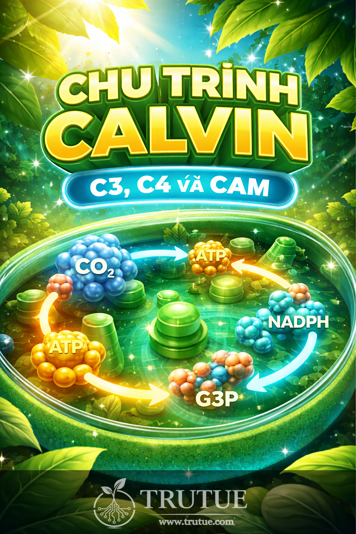 Mô phỏng 3D Chu Trình Calvin Cycle: So sánh cơ chế C3, C4 và CAM
