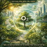 TÍNH LƯỢNG O2 THẢI RA TRONG NGÀY và bài toán tính toán che phủ cây xanh đô thị hình