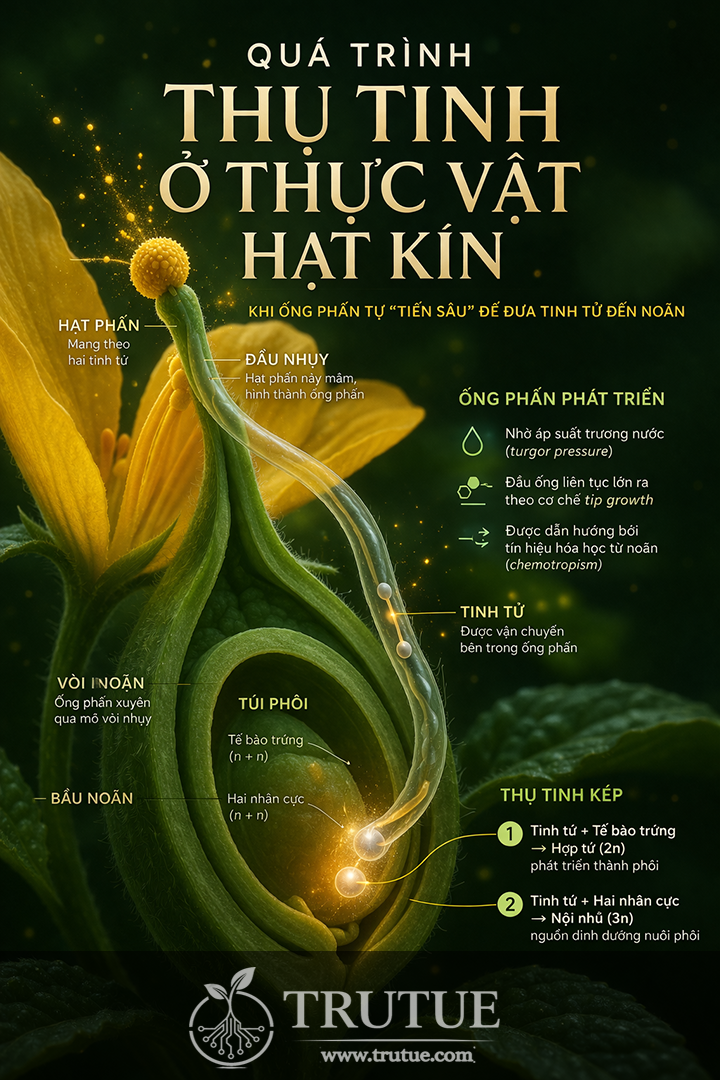 Quá trình thụ tinh ở thực vật hạt kín